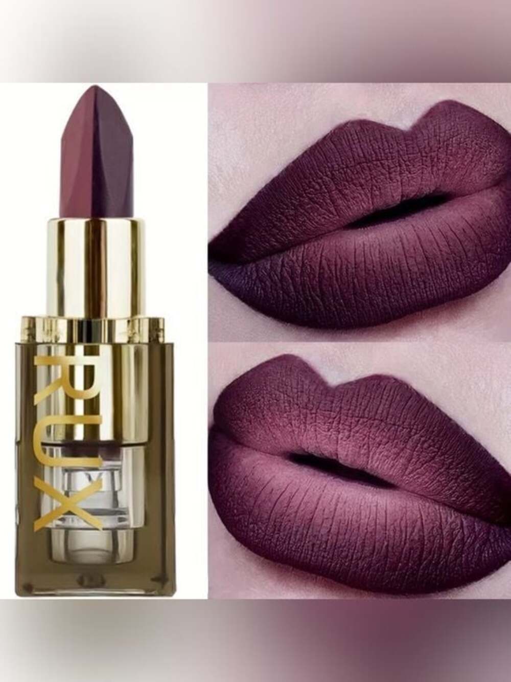 Two Tone Purple Lipstick Matte PurpleDuo